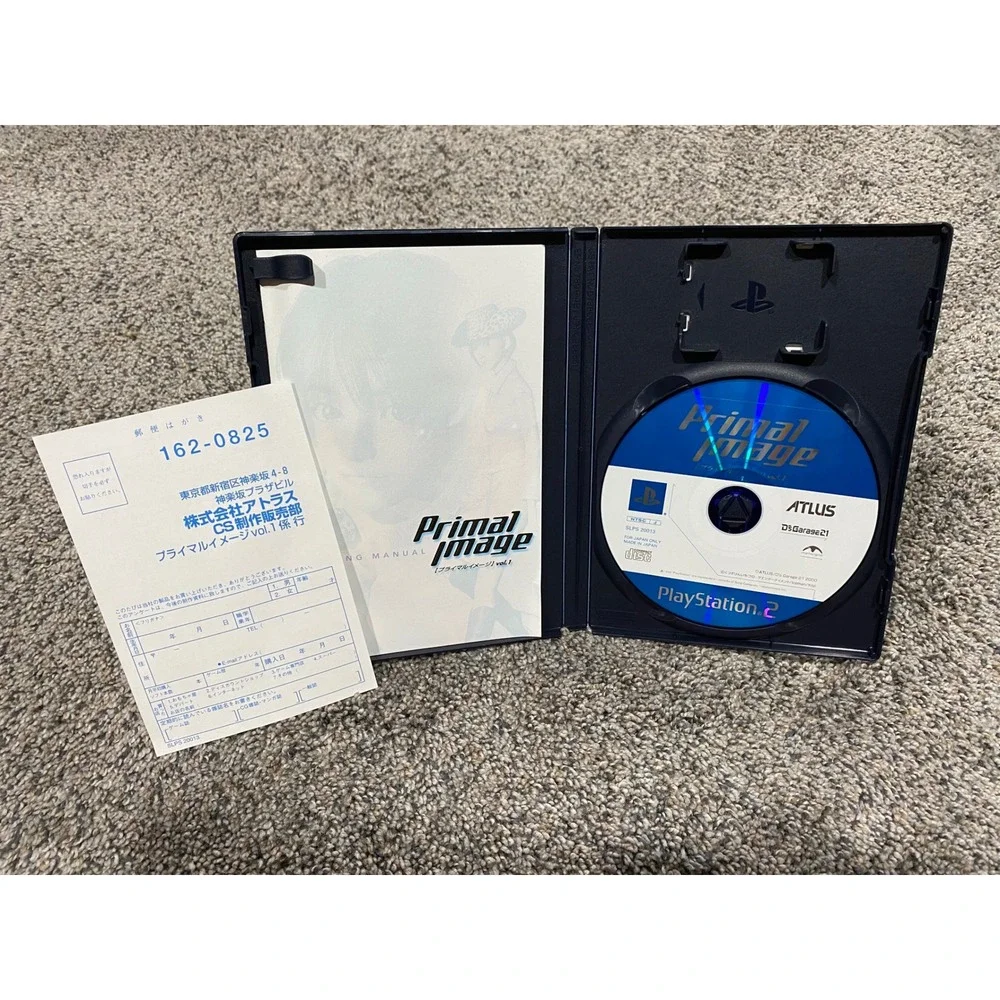 Video Game PS2 Japanese Import Primal Image Vol. 1 Atlus Blue Case Excellent